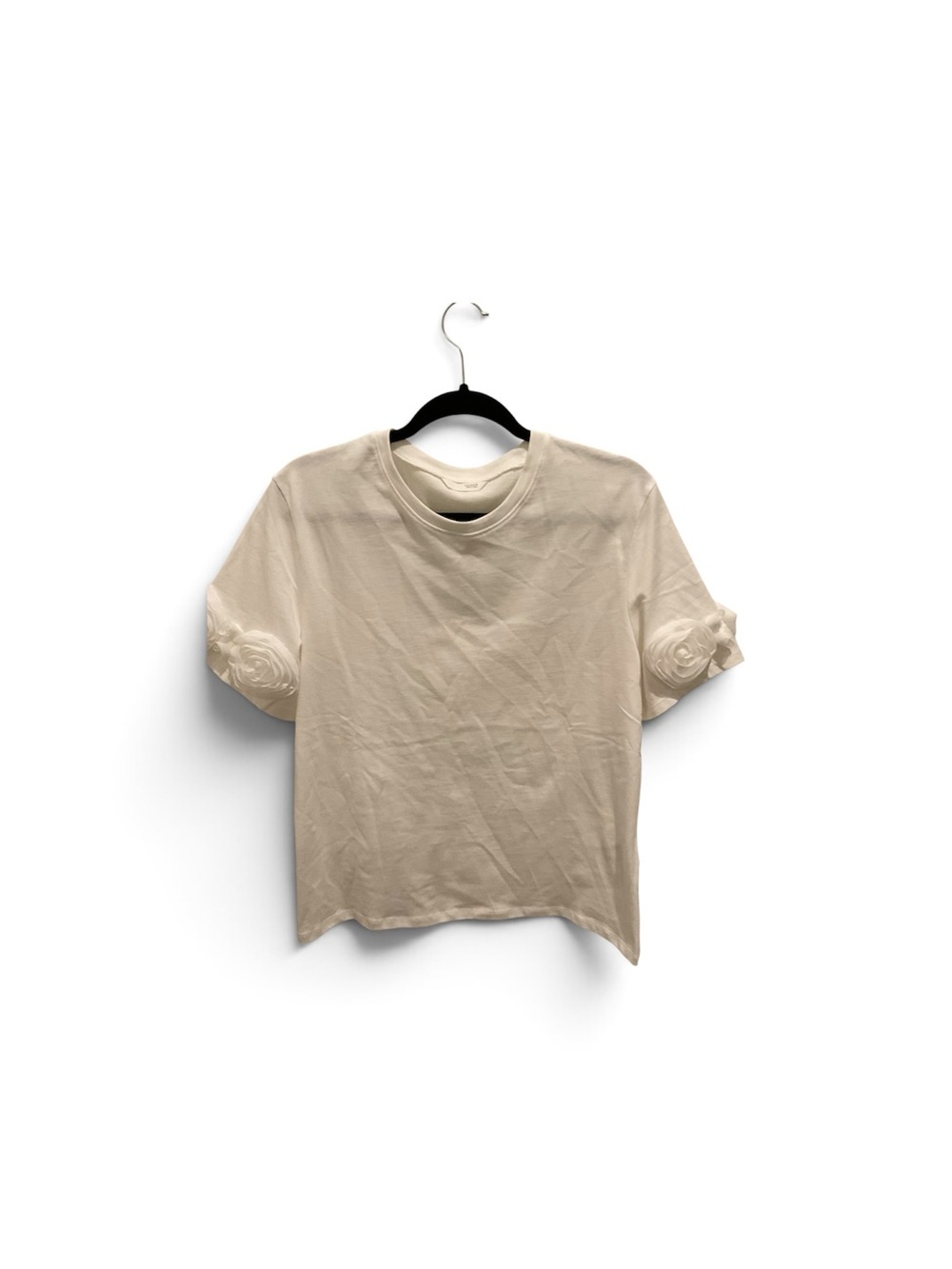 Zara Men's Short Sleeve Crewneck T-Shirt in Beige